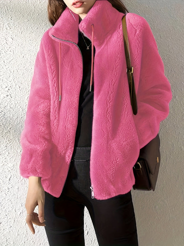 Ava™ | Plush Zip Jacket