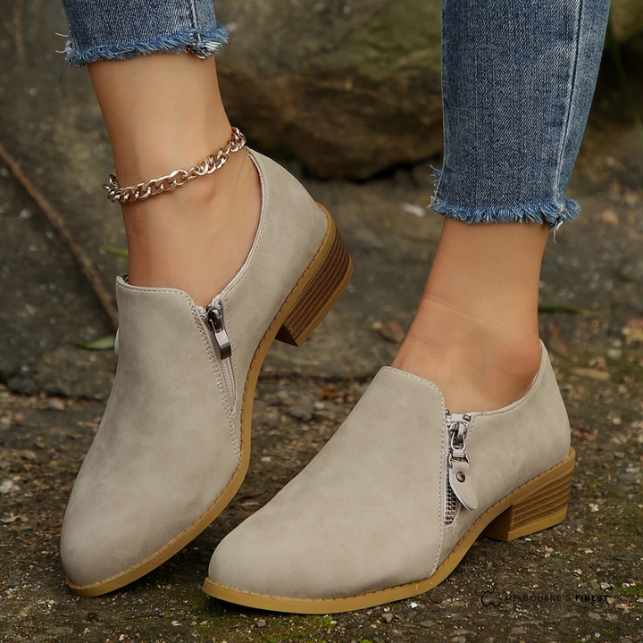 Bronte™ | Orthopedic Zip-Up Ankle Boots