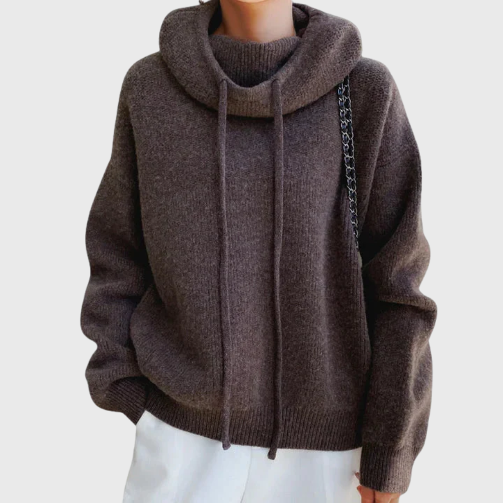 Eden | Drawstring Turtleneck Sweater